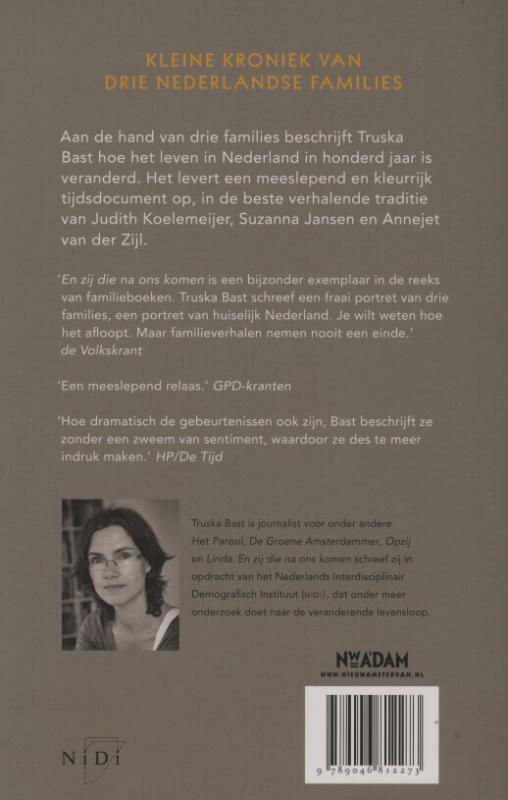 Achterkant van En zij die na ons komen