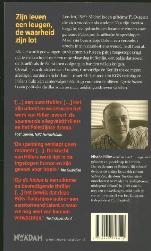 Achterkant van Op de hielen