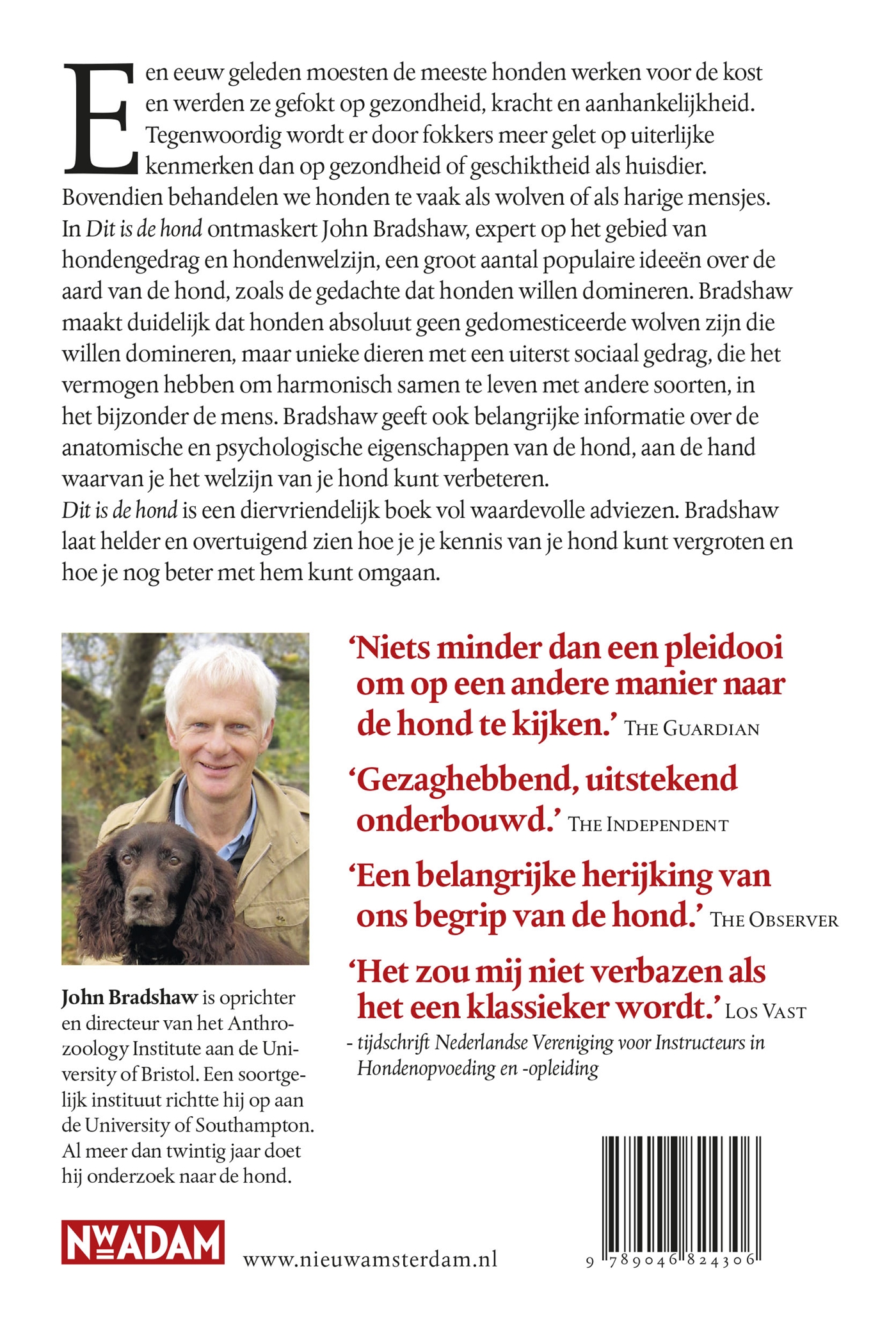 Achterkant van Dit is de hond