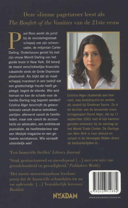 Achterkant van De darlings van New York