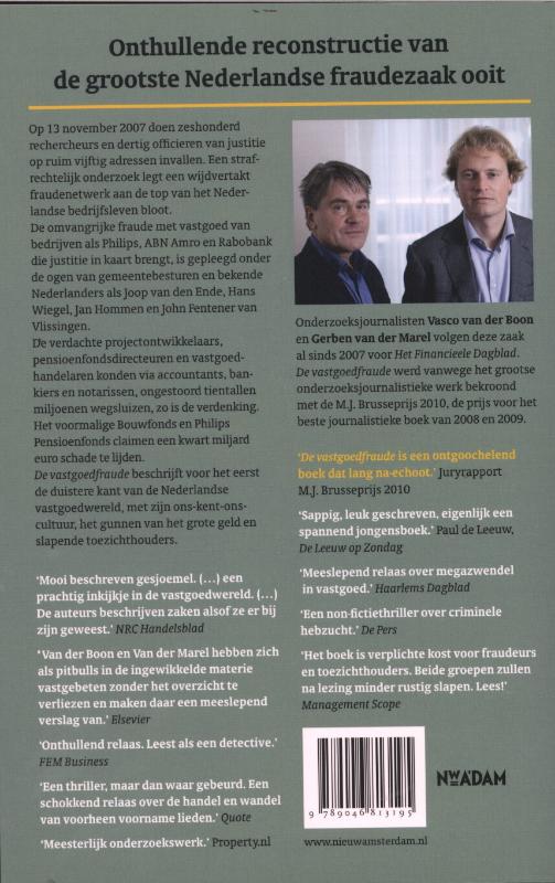 Achterkant van De vastgoedfraude