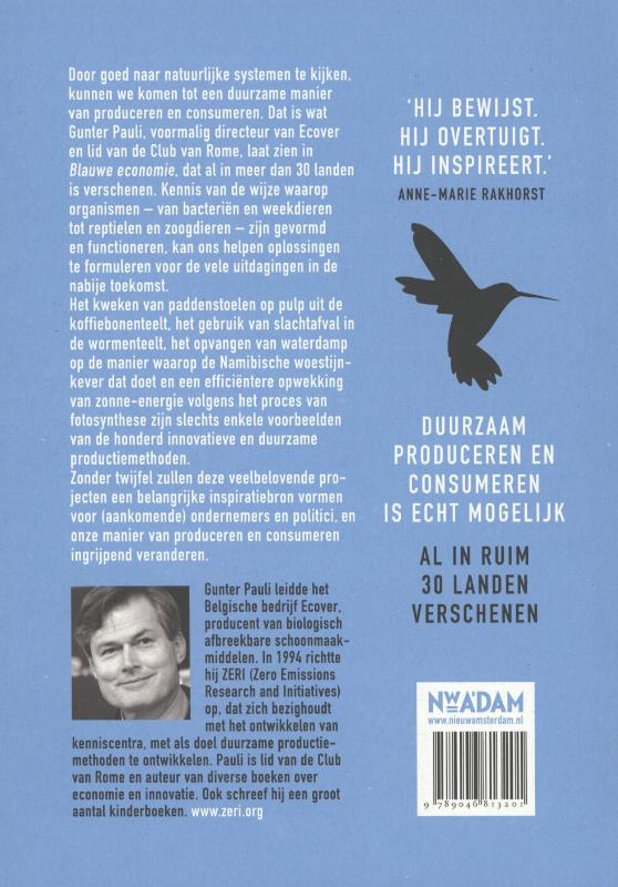 Achterkant van Blauwe economie
