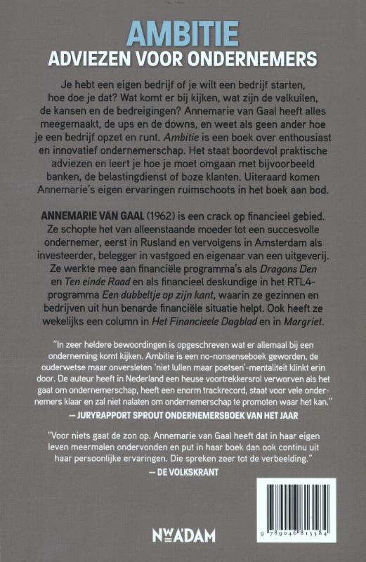 Achterkant van Ambitie