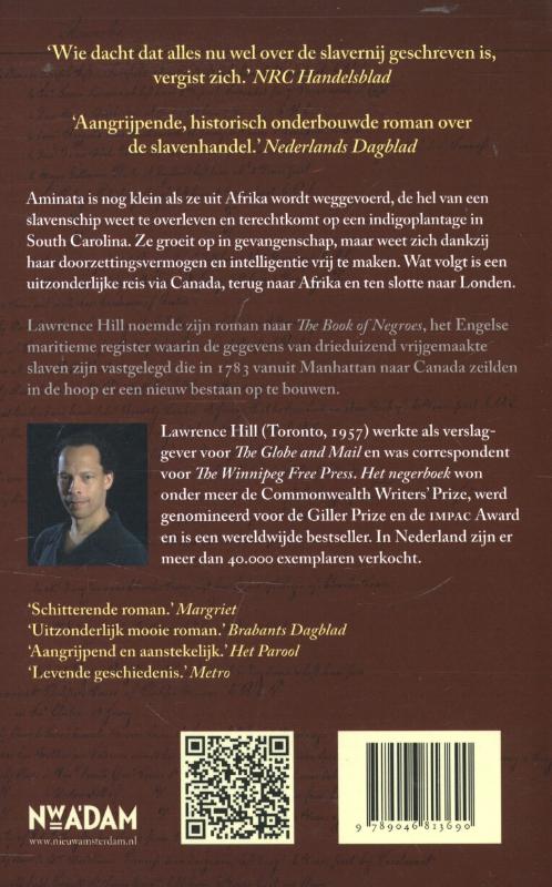 Achterkant van Het negerboek