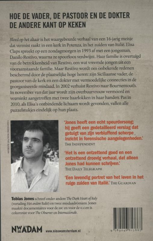 Achterkant van Bloed op het altaar