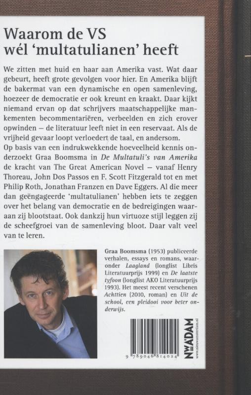 Achterkant van De Multatuli's van Amerika