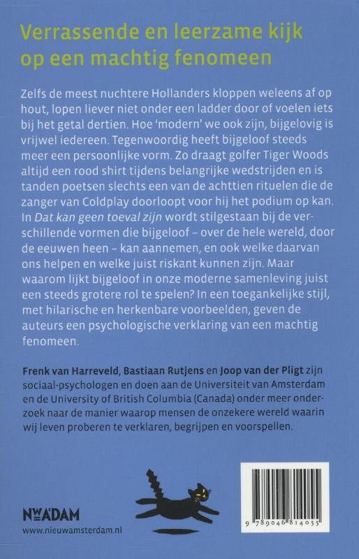 Achterkant van Dat kan geen toeval zijn