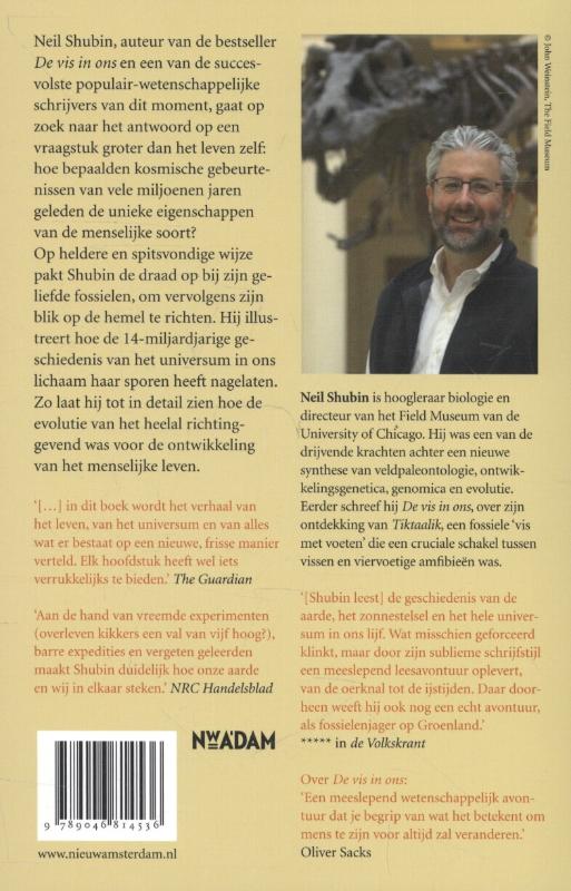 Achterkant van Het heelal in ons