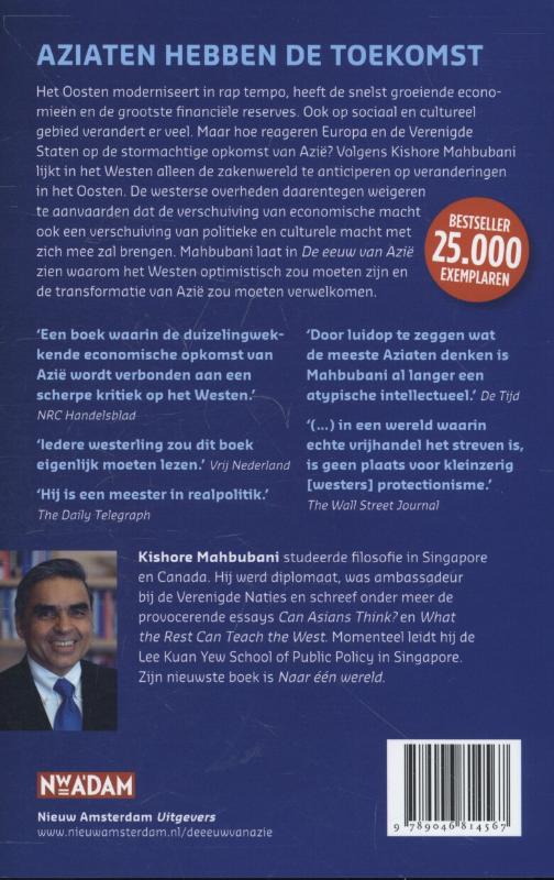 Achterkant van De eeuw van Azië