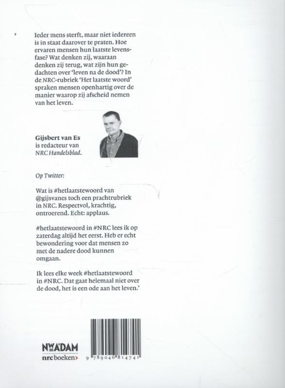 Achterkant van Het laatste woord