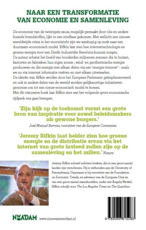 Achterkant van De derde industriele revolutie