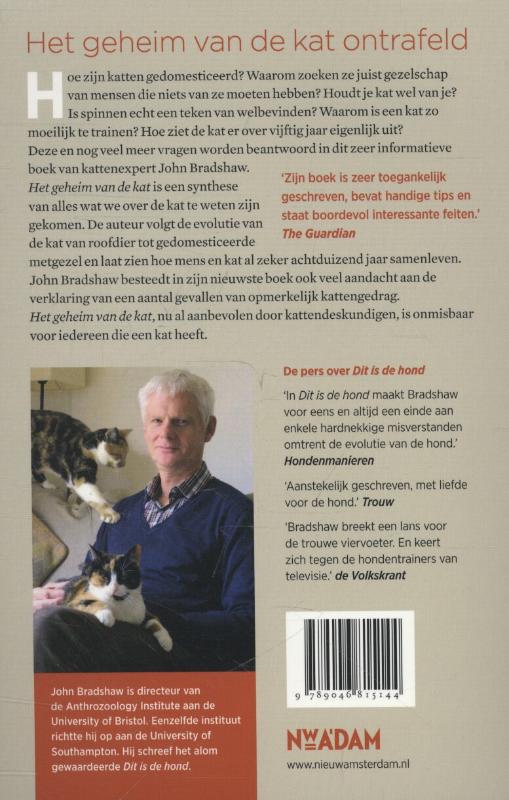Achterkant van Het geheim van de kat