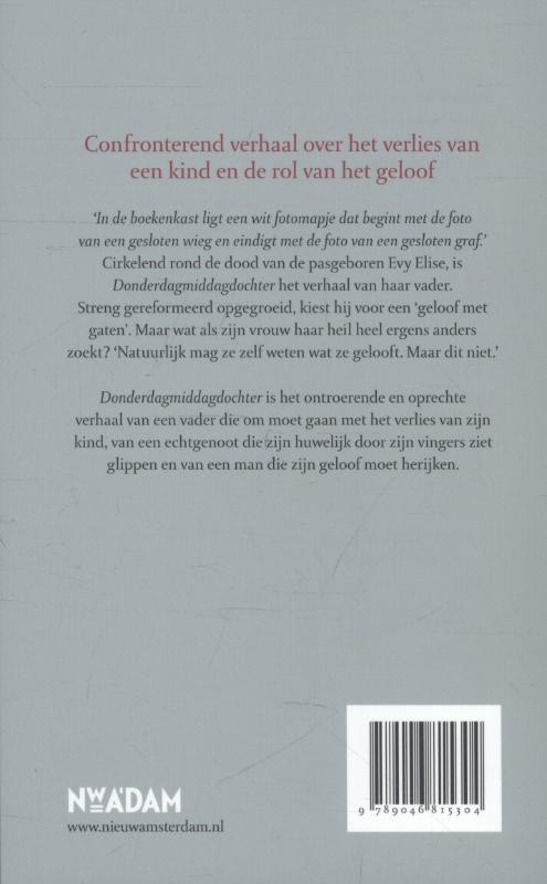 Achterkant van Donderdagmiddagdochter