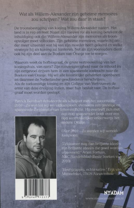 Achterkant van De boeken van Oranje
