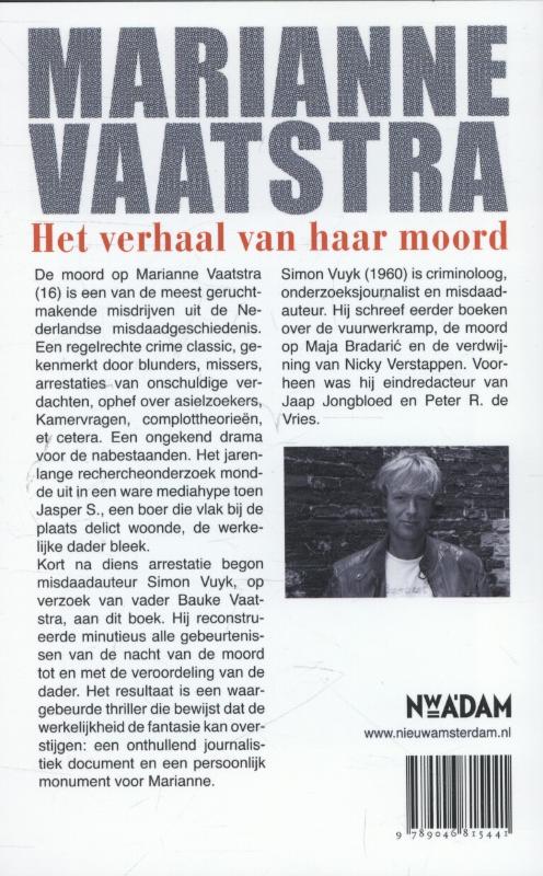 Achterkant van Marianne Vaatstra