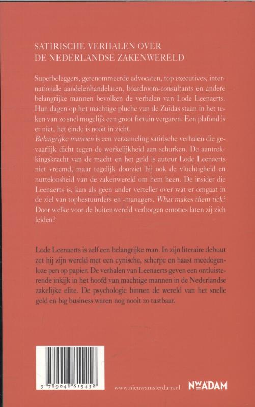Achterkant van Belangrijke mannen