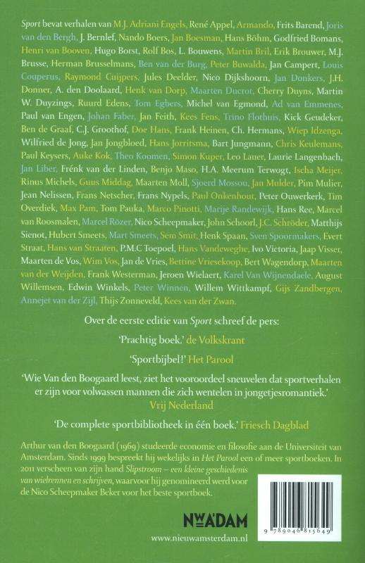 Achterkant van Sport