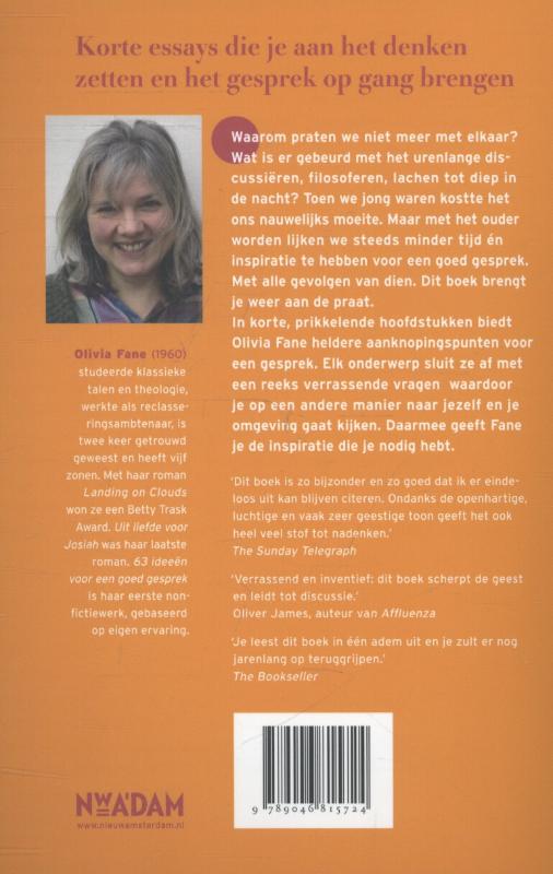 Achterkant van 63 Ideeën voor een goed gesprek