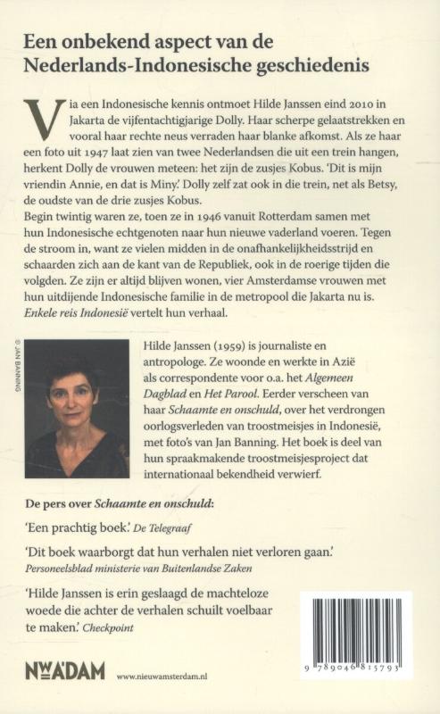 Achterkant van Enkele reis Indonesië