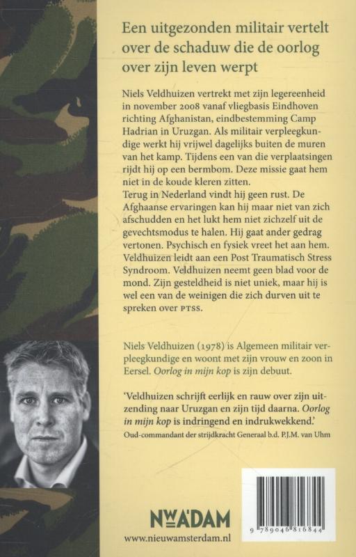 Achterkant van Oorlog in mijn kop