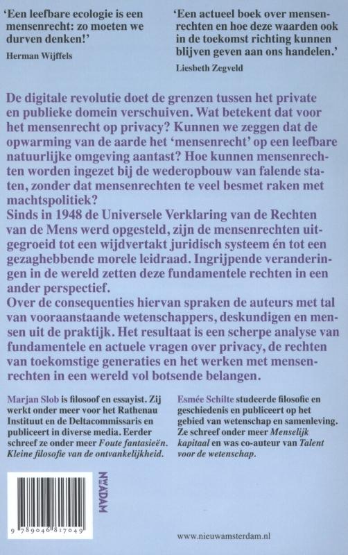 Achterkant van Mensenrechten in beweging