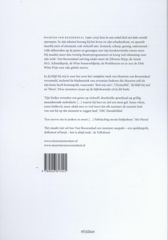 Achterkant van Jij blijft bij mij