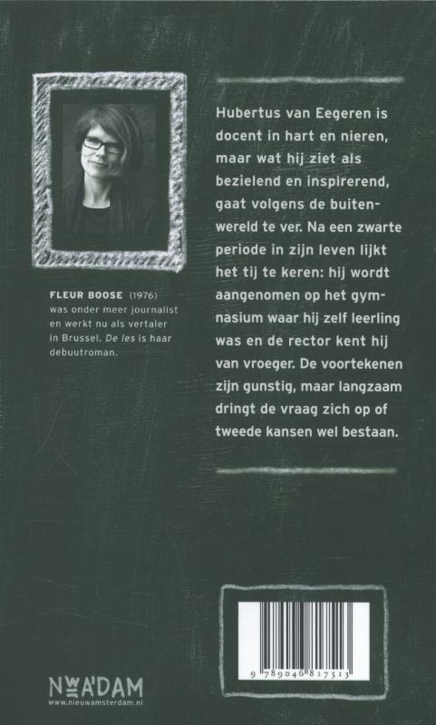 Achterkant van De les