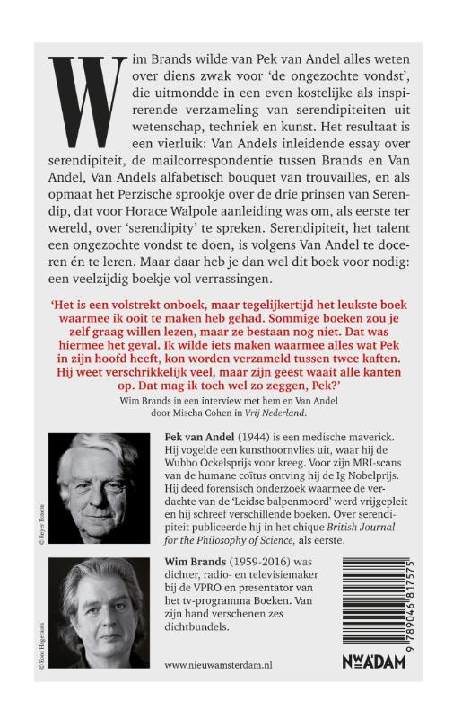 Achterkant van Serendipiteit