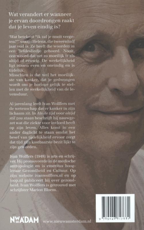 Achterkant van Als de tijd voor altijd stil zou staan