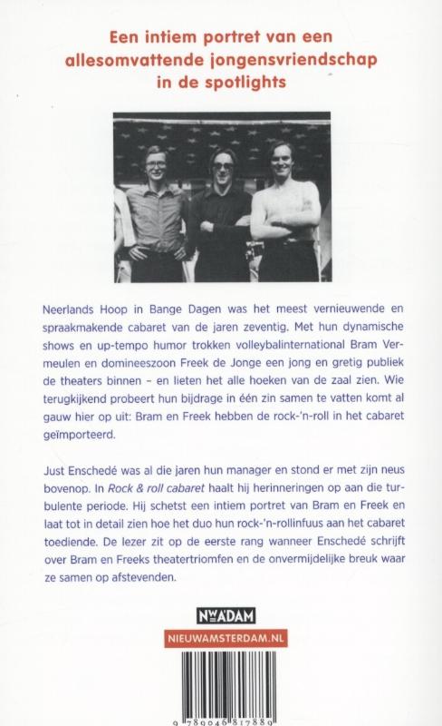 Achterkant van Rock en roll cabaret