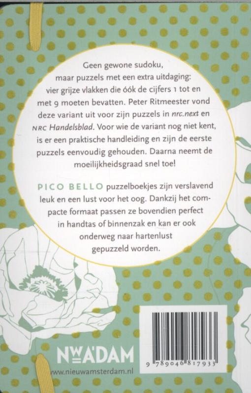 Achterkant van 99 Sudoku