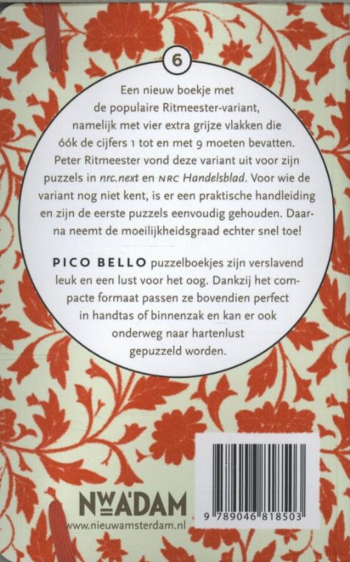 Achterkant van 99 sudoku