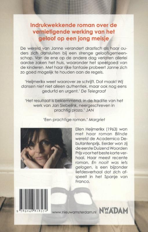 Achterkant van Wij dansen niet