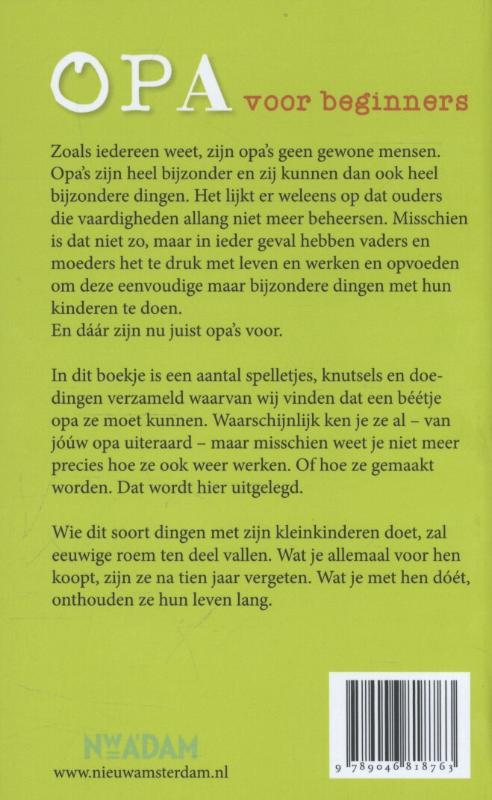 Achterkant van Opa voor beginners