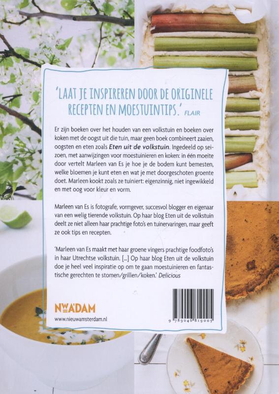 Achterkant van Eten uit de volkstuin