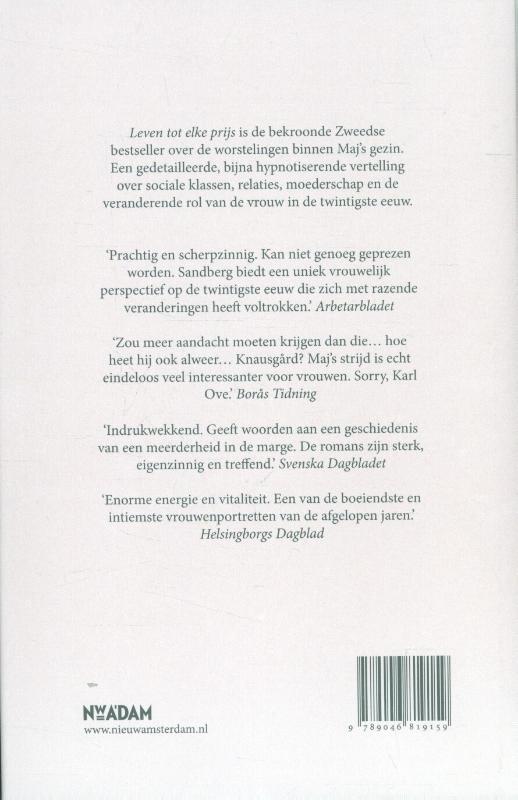 Achterkant van Leven tot elke prijs