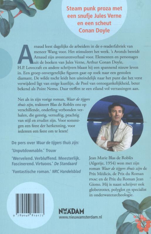 Achterkant van Point Nemo en het drijvende eiland