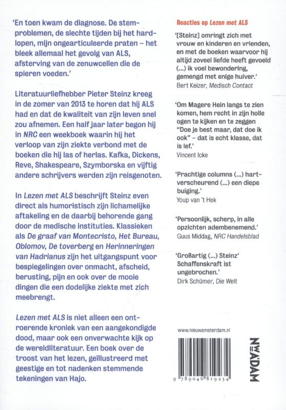 Achterkant van Lezen met ALS