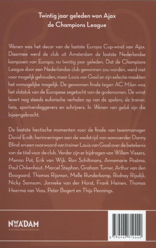 Achterkant van Wenen van geluk