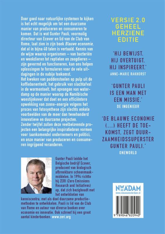 Achterkant van Blauwe economie