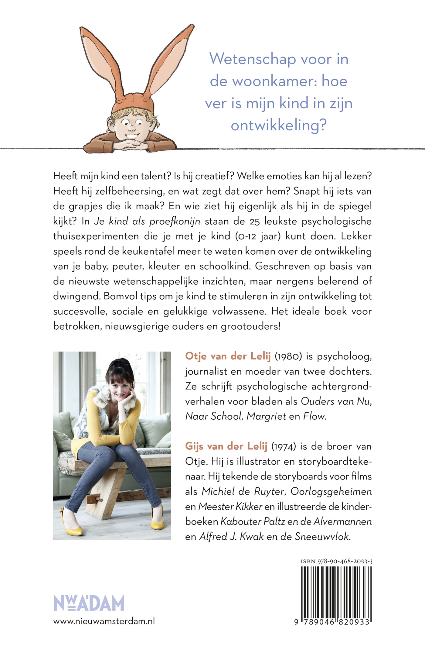 Achterkant van Je kind als proefkonijn