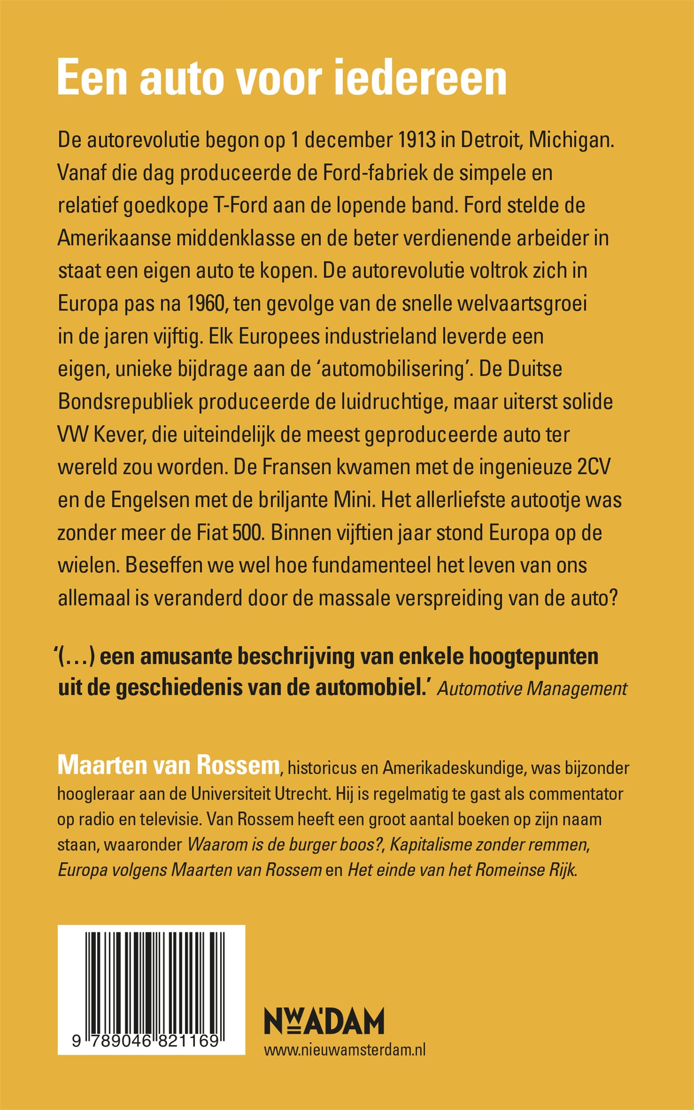 Achterkant van Een auto voor iedereen