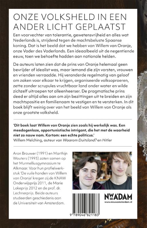 Achterkant van Willem van Oranje