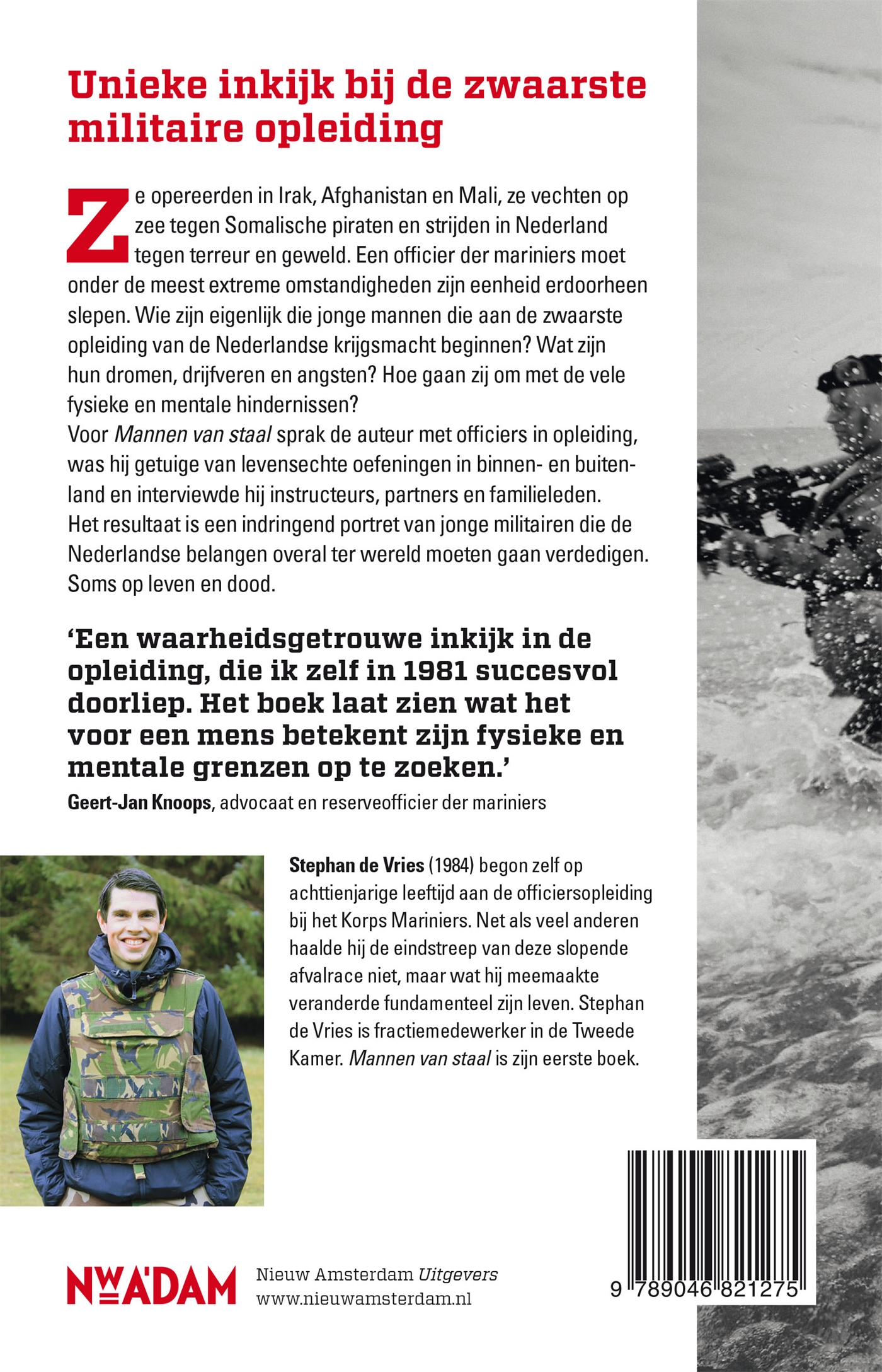 Achterkant van Mannen van staal