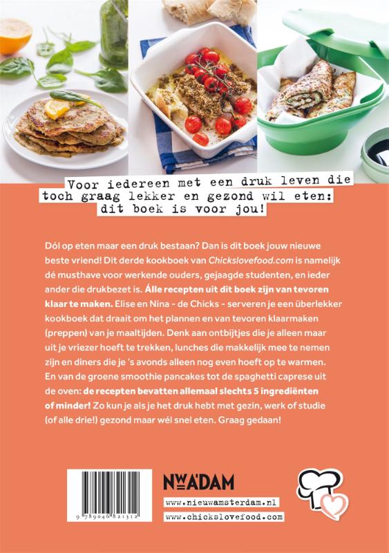 Achterkant van Het meal planning-kookboek