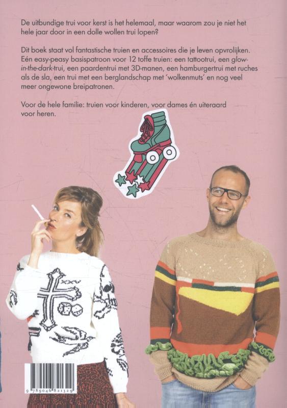 Achterkant van Club geluk en de fantastische truien