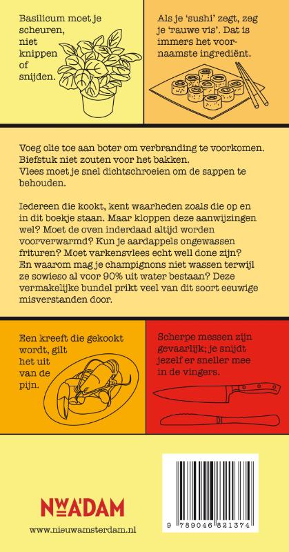 Achterkant van Keukenmythes