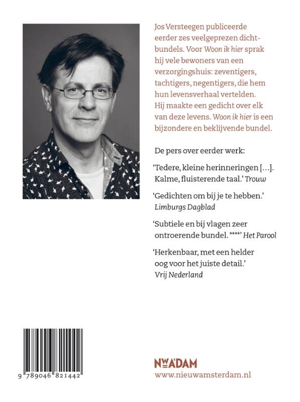 Achterkant van Woon ik hier