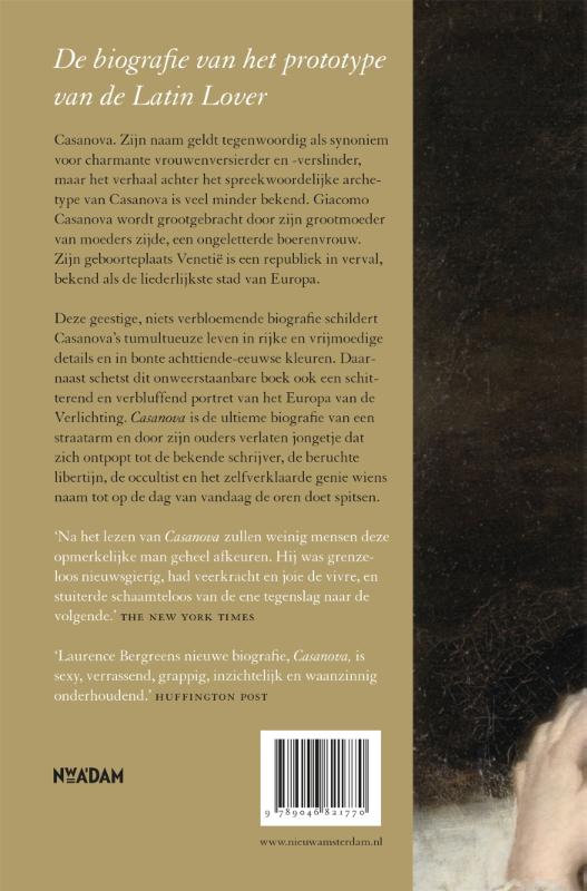 Achterkant van Casanova