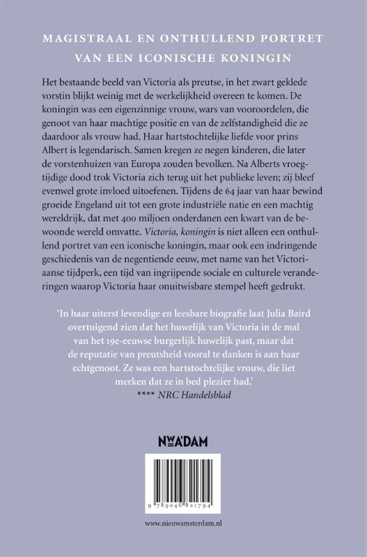 Achterkant van Victoria, koningin